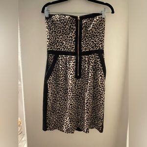 Rebecca Tylor leopard 🐆 zip mini dress with pockets
